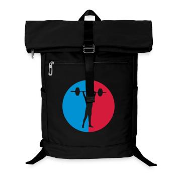 Strength training / Krafttraining / Musculation - Laptop-Rucksack  - Schwarz - Vorne