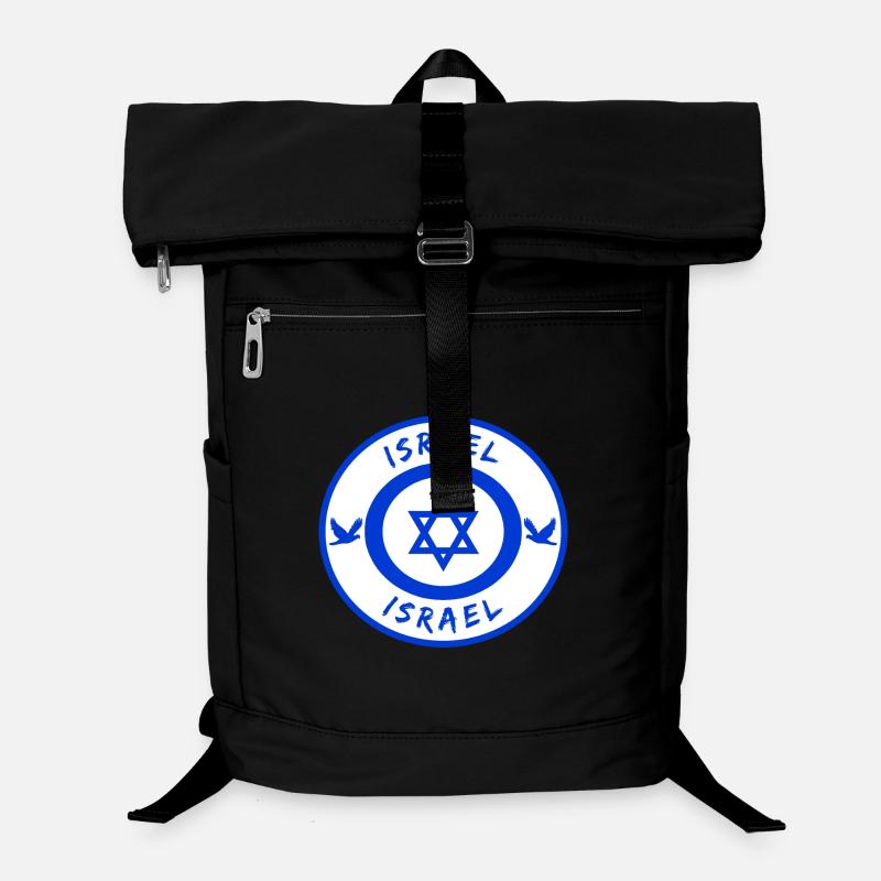 Israel Kreis mit Nationalflagge Geschenk Laptop-Rucksack 