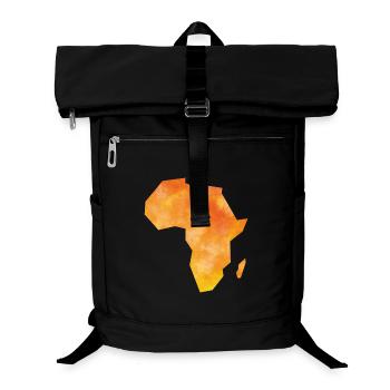 Karte Afrika - Laptop-Rucksack  - Schwarz - Vorne