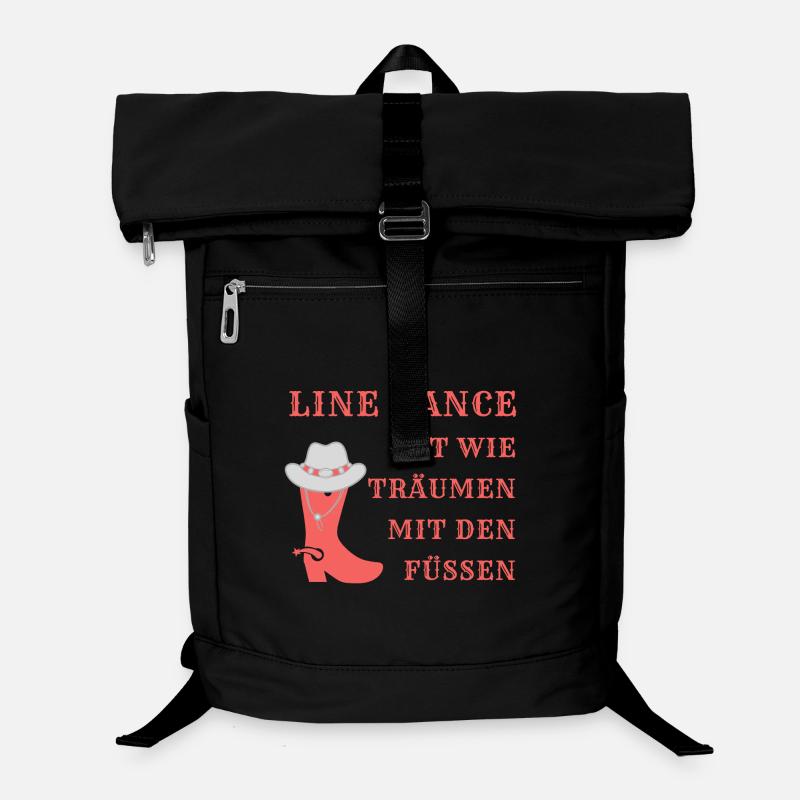 Motto: Line Dance ist wie Träumen mit den Füßen Laptop-Rucksack 