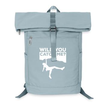 Boulder Klettern Spruch Bergsteiger Felswand Sport - Laptop-Rucksack  - Eisblau - Vorne