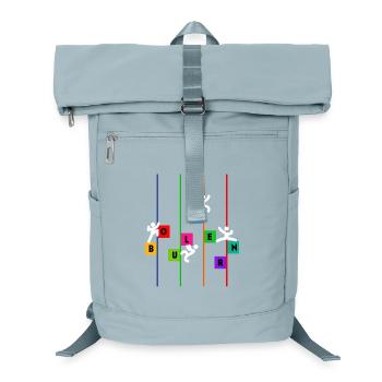Bouldering Boulderer Climbing Mountaineering Funny - Laptop Backpack - ice blue - Front
