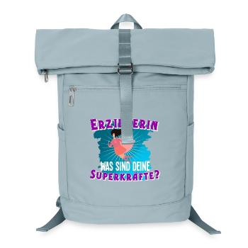 Erzieherin - Laptop-Rucksack  - Eisblau - Vorne