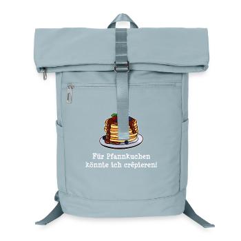 Pfannkuchen Crepes Palatschinken Lustig Sprüche - Laptop-Rucksack  - Eisblau - Vorne