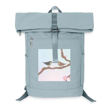 Spring birds - Laptop Backpack - ice blue - Front