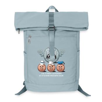 Les 3 petits cochonnets - Laptop-Rucksack  - Eisblau - Vorne