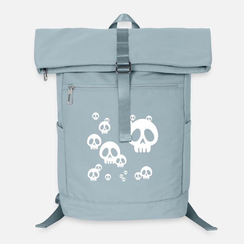 Tête de mort manga invasion (blanc) Sac à dos ordinateur
