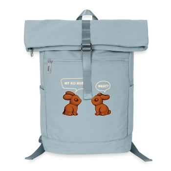 Lapin au chocolat Lapin de Pâques au chocolat Dire drôle - Sac à dos ordinateur - bleu glacier - Devant