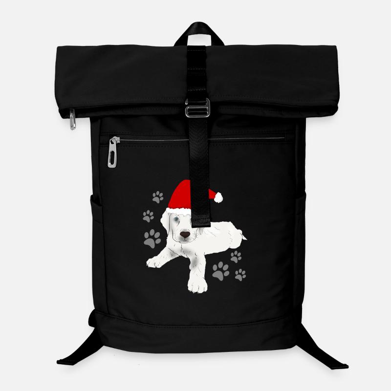 Labrador Christmas Motif Laptop Backpack