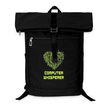 Computer Flüsterer - Laptop-Rucksack  - Schwarz - Vorne
