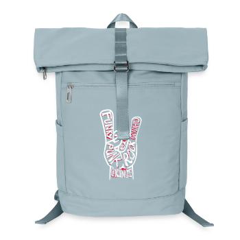 Punk rock punk punker grunge rock music heavy metal - Laptop Backpack - ice blue - Front