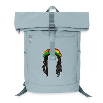 Rasta Frisur Zopf Haare Reggae Jamaika Chillen - Laptop-Rucksack  - Eisblau - Vorne