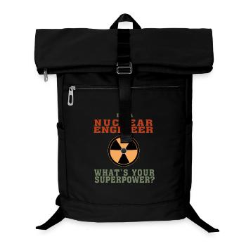 Best Nuclear Engineer Shirt Lustiges Zitat Supermacht - Laptop-Rucksack  - Schwarz - Vorne