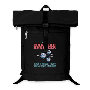 Bestes Nuklearingenieur-T-Shirt, lustiges Zitat - Laptop-Rucksack  - Schwarz - Vorne