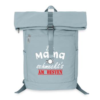 C'est meilleur avec maman | Pour le meilleur - Sac à dos ordinateur - bleu glacier - Devant
