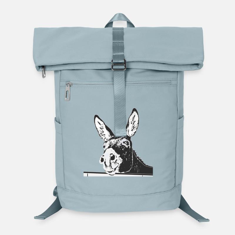 Donkey Portrait – Hand Drawn Artwork Laptop Backpack