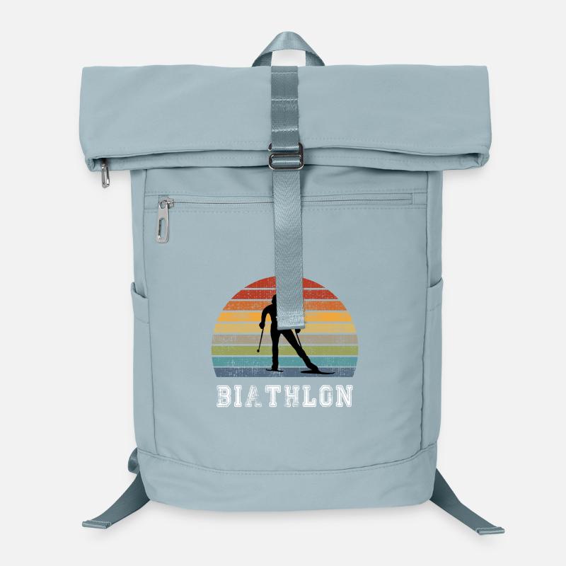 Biathlon vintage design / gift idea Laptop Backpack
