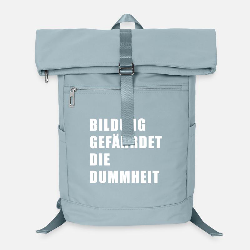 Bildung gefährdet die Dummheit Laptop-Rucksack 