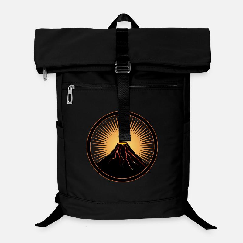 Vulkan Patch mit flüßiger Lava Laptop-Rucksack 