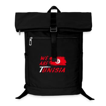 We are Tunesien Design / Geschenkidee - Laptop-Rucksack  - Schwarz - Vorne