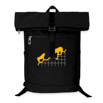 Aktien ETF Börse Rendite Trader Geld Freiheit Inv - Laptop-Rucksack  - Schwarz - Vorne