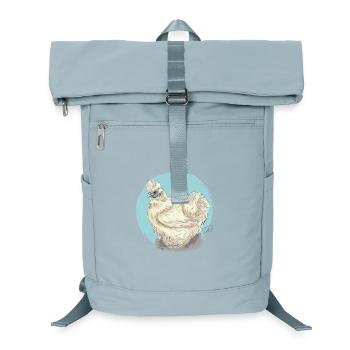 White silk hen - Laptop Backpack - ice blue - Front