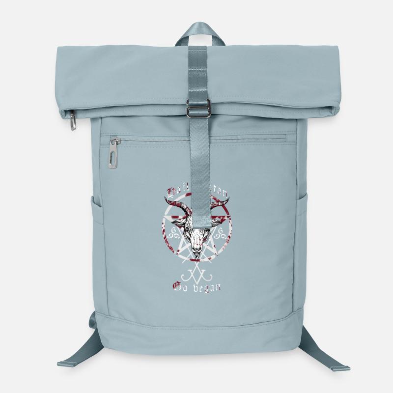 hail satan | go vegan Laptop Backpack