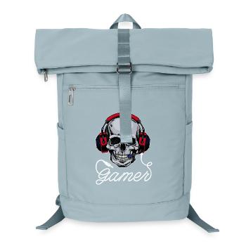 Gamer Headset Zocker - Laptop-Rucksack  - Eisblau - Vorne