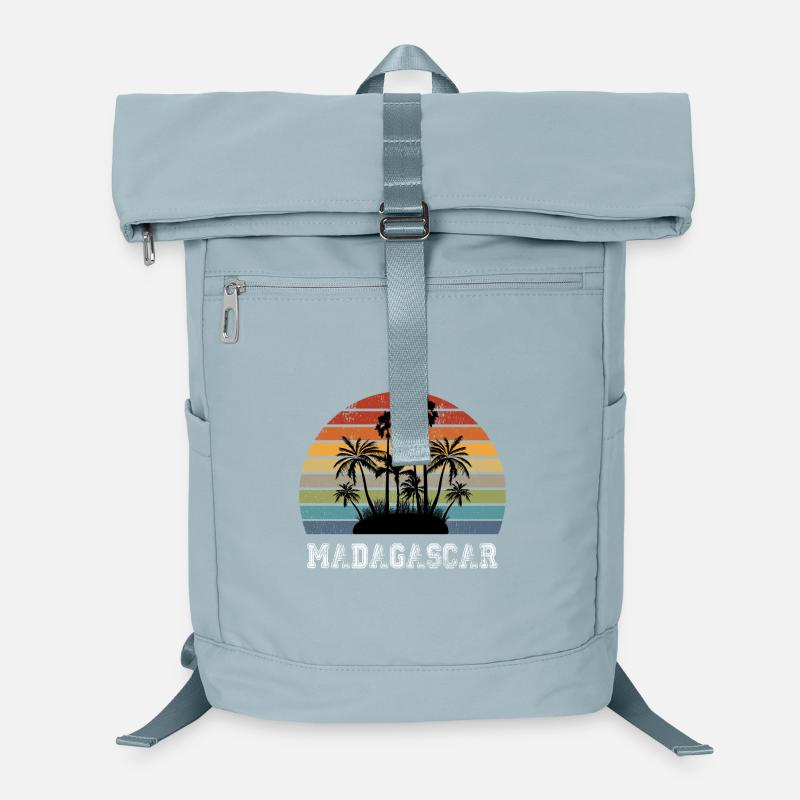 Madagaskar Palmen Vintage Design / Geschenk Laptop-Rucksack 