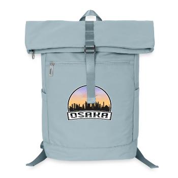 Osaka Japon Skyline Vintage Sunset Voyage Souvenir - Sac à dos ordinateur - bleu glacier - Devant