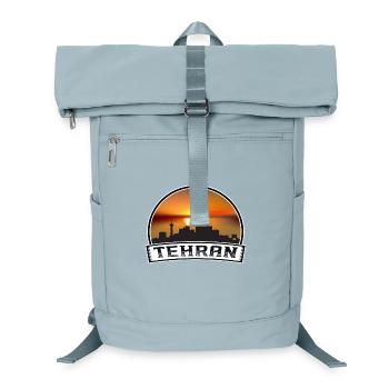 Teheran Iran Skyline Vintage Sonnenuntergang Reise Souvenir - Laptop-Rucksack  - Eisblau - Vorne