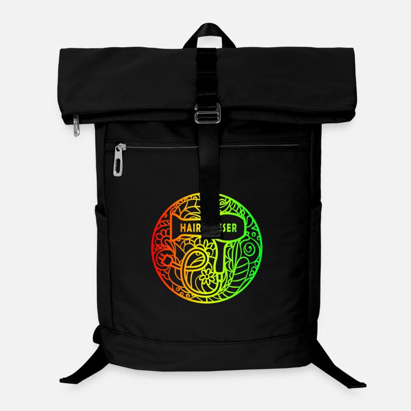 Coiffeur design arc-en-ciel Sac à dos ordinateur
