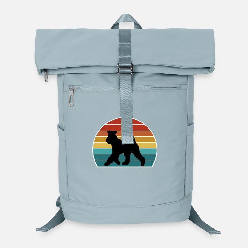 Welsh Terrier Dog Silhouette Vintage Sunset for Do Laptop Backpack