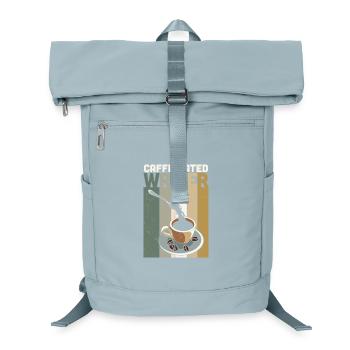 Écrivain caféiné écrivant un écrivain de roman - Sac à dos ordinateur - bleu glacier - Devant
