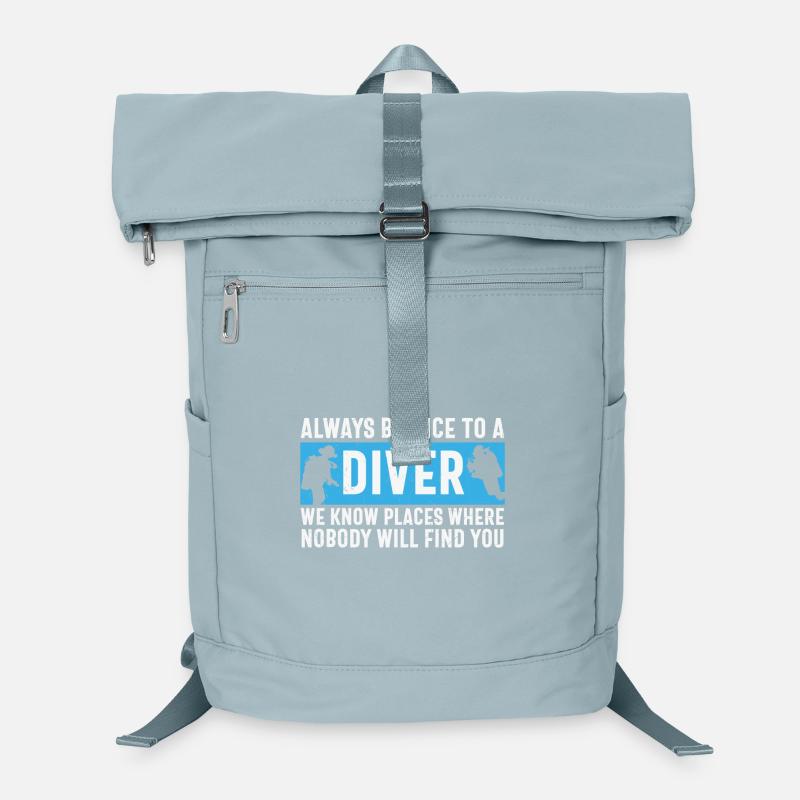 Scuba Diving Quote Always Be Nice To A Diver Scuba Laptop Backpack