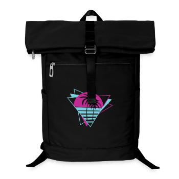 Palm Tree Retro 80er Jahre - Laptop-Rucksack  - Schwarz - Vorne