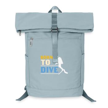 Scuba Diving Quote Scuba Diving Born To Dive - Laptop-Rucksack  - Eisblau - Vorne
