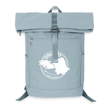 Galway Ireland Map | County Outline Stamp - Laptop Backpack - ice blue - Front