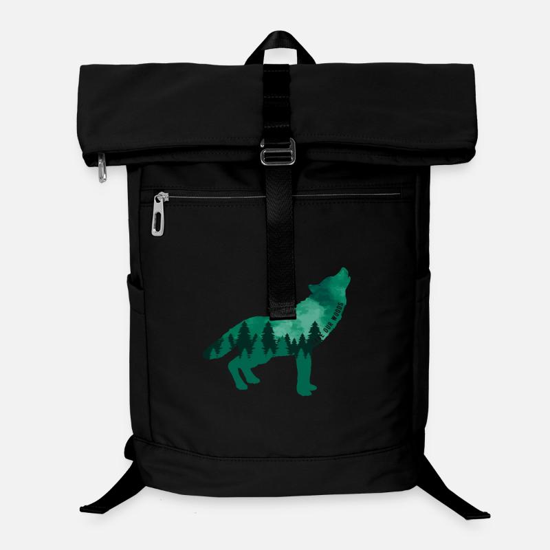 Climate Change Environmental Protection Wolf Laptop Backpack