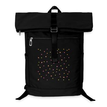Confetti in pink & yellow - Laptop Backpack - black - Front