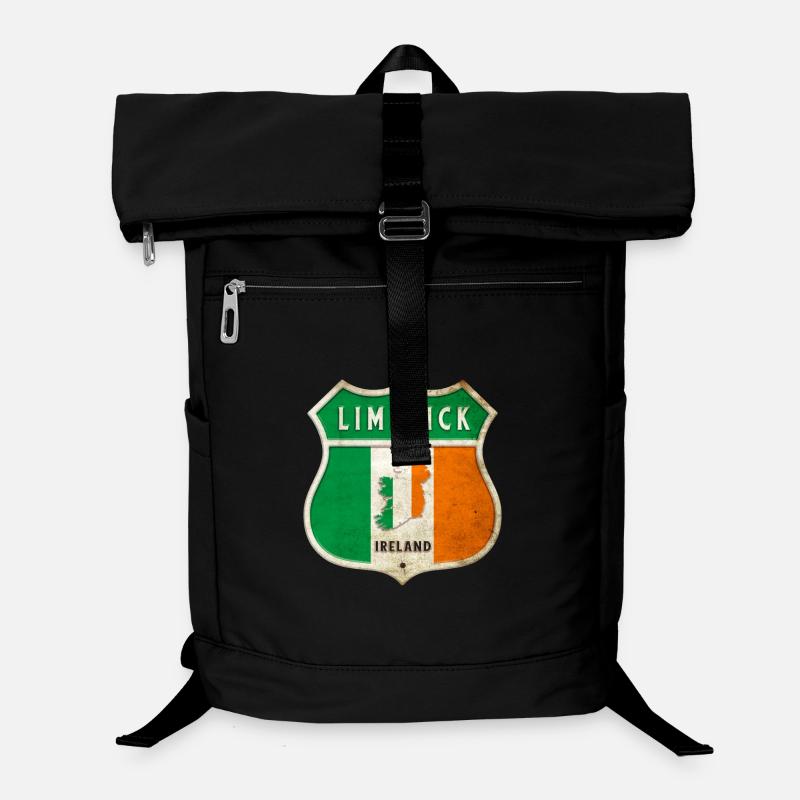 Limerick Ireland Coat of Arms Flags Design Laptop Backpack