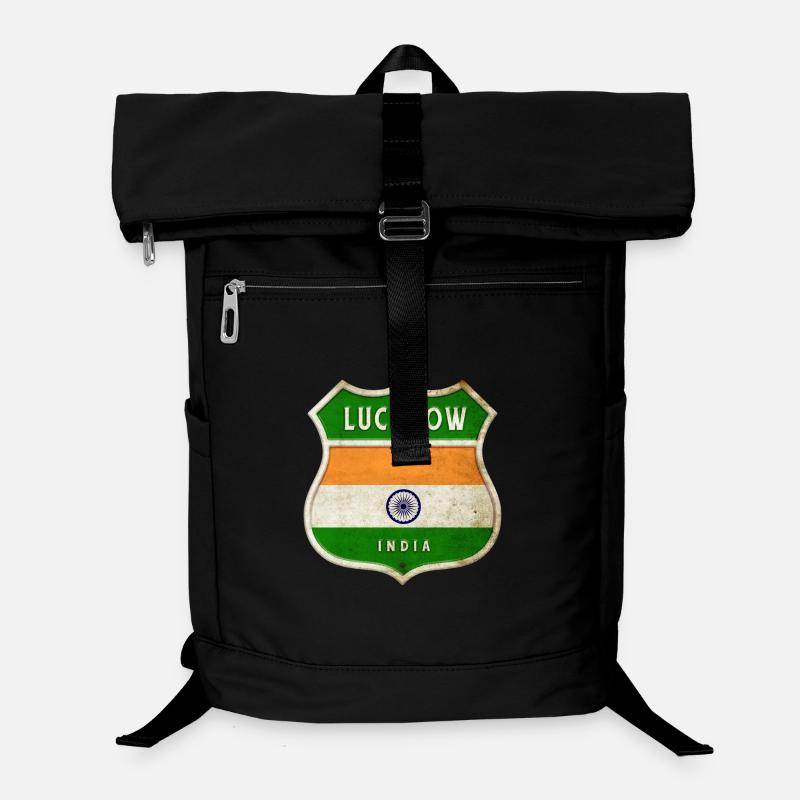 Lucknow India Coat of Arms Flags Design Laptop Backpack