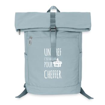 Chef cheffer drôles - Sac à dos ordinateur - bleu glacier - Devant