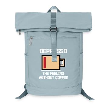Humorous Coffee Espresso Statement Coffee Drinker - Laptop Backpack - ice blue - Front