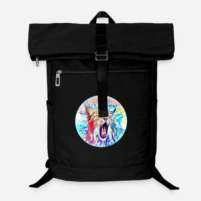 Lynx cat in freedom a wild cat Laptop Backpack