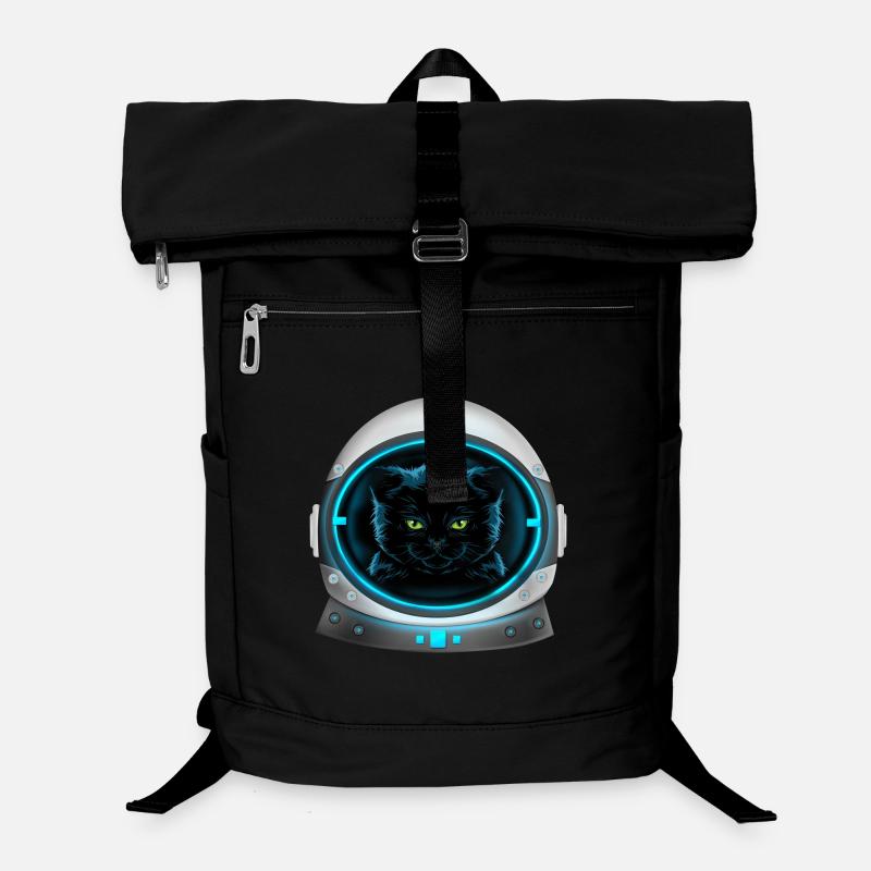 angry space cat astronaut Laptop Backpack