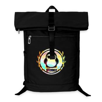 Sieger Pinguin Abzeichen - Laptop-Rucksack  - Schwarz - Vorne