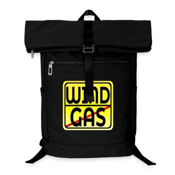 Erneuerbare Energie - Windenergie - GASPREISE - Laptop-Rucksack  - Schwarz - Vorne