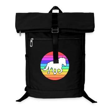 Pferde Pferdenarr Haflinger Galopp Islandpferde - Laptop-Rucksack  - Schwarz - Vorne