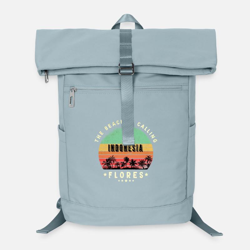 Flores indonesia beach design Laptop Backpack
